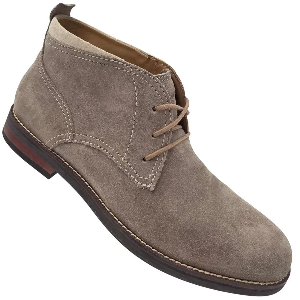 Cole Haan Ogden Stitch Suede Chukka Boots Taupe Tan Dress Casual Shoes Mens 9M